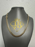Cuban Link 10K Gold Solid Chain 20" 7.5mm