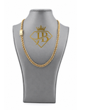 10K Chino Link Chain Yellow Gold 7mm Unisex Statement Necklace