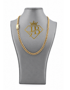 10K Chino Link Chain Yellow Gold 7mm Unisex Statement Necklace