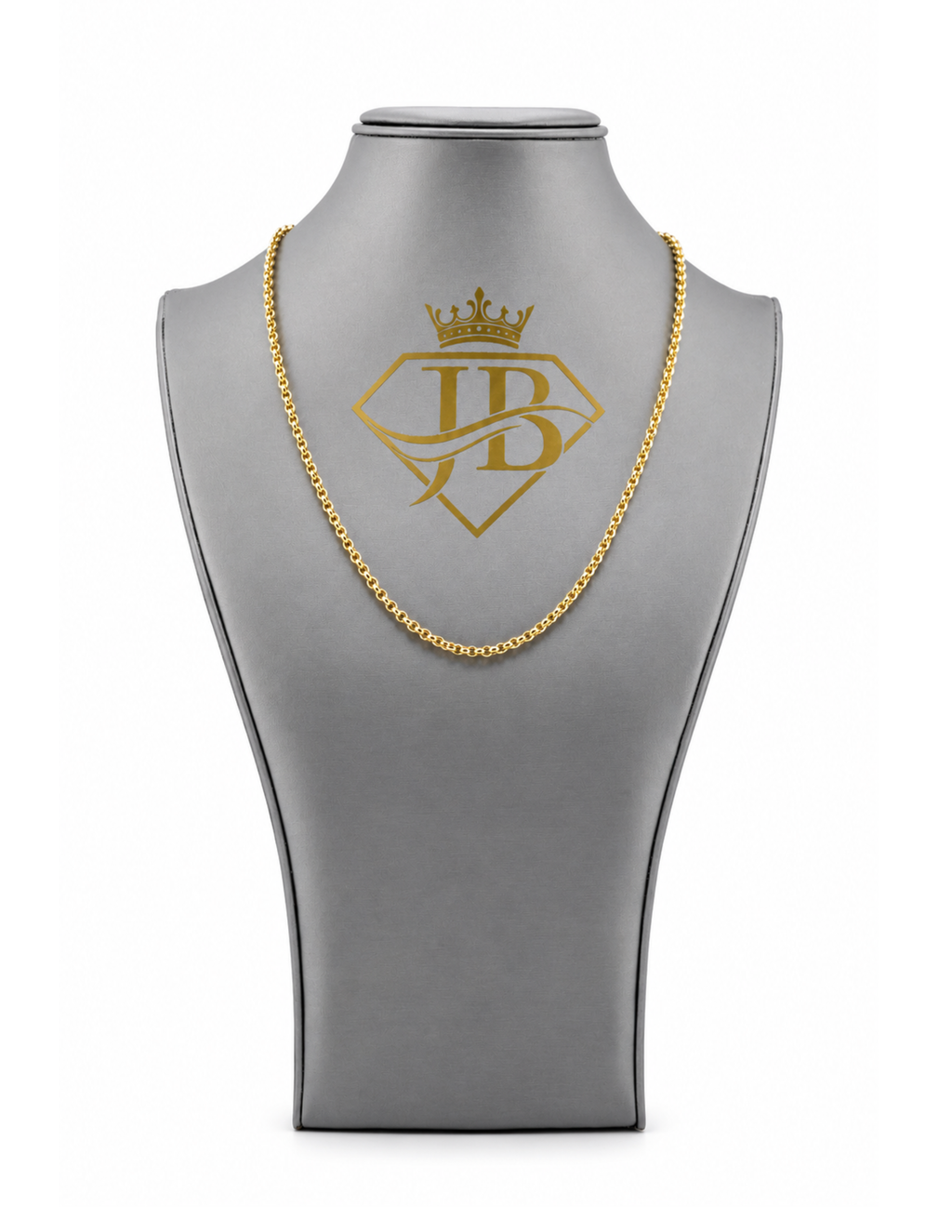 10K Rolo Chain Yellow Gold 3.5mm Round Link Necklace