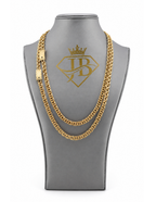 10K Chino Link Chain Yellow Gold 7mm Unisex Statement Necklace