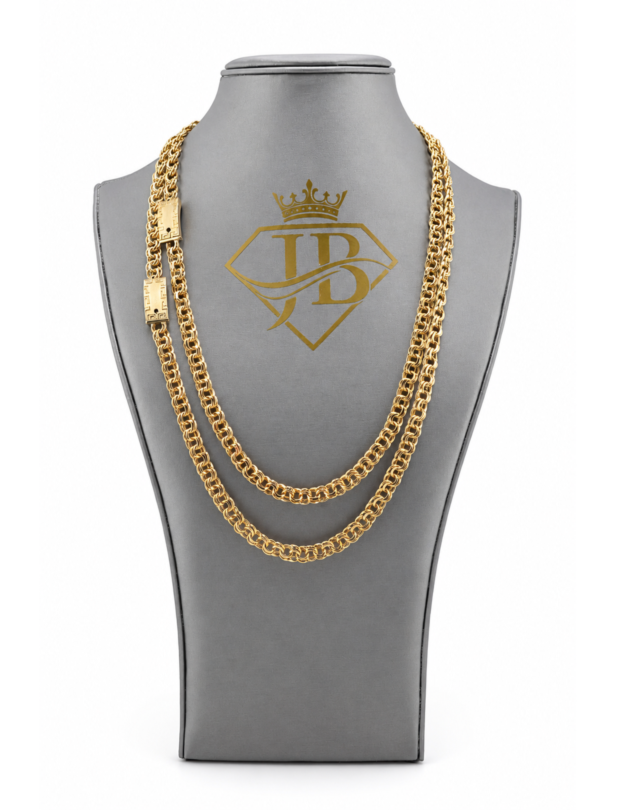 10K Chino Link Chain Yellow Gold 7mm Unisex Statement Necklace