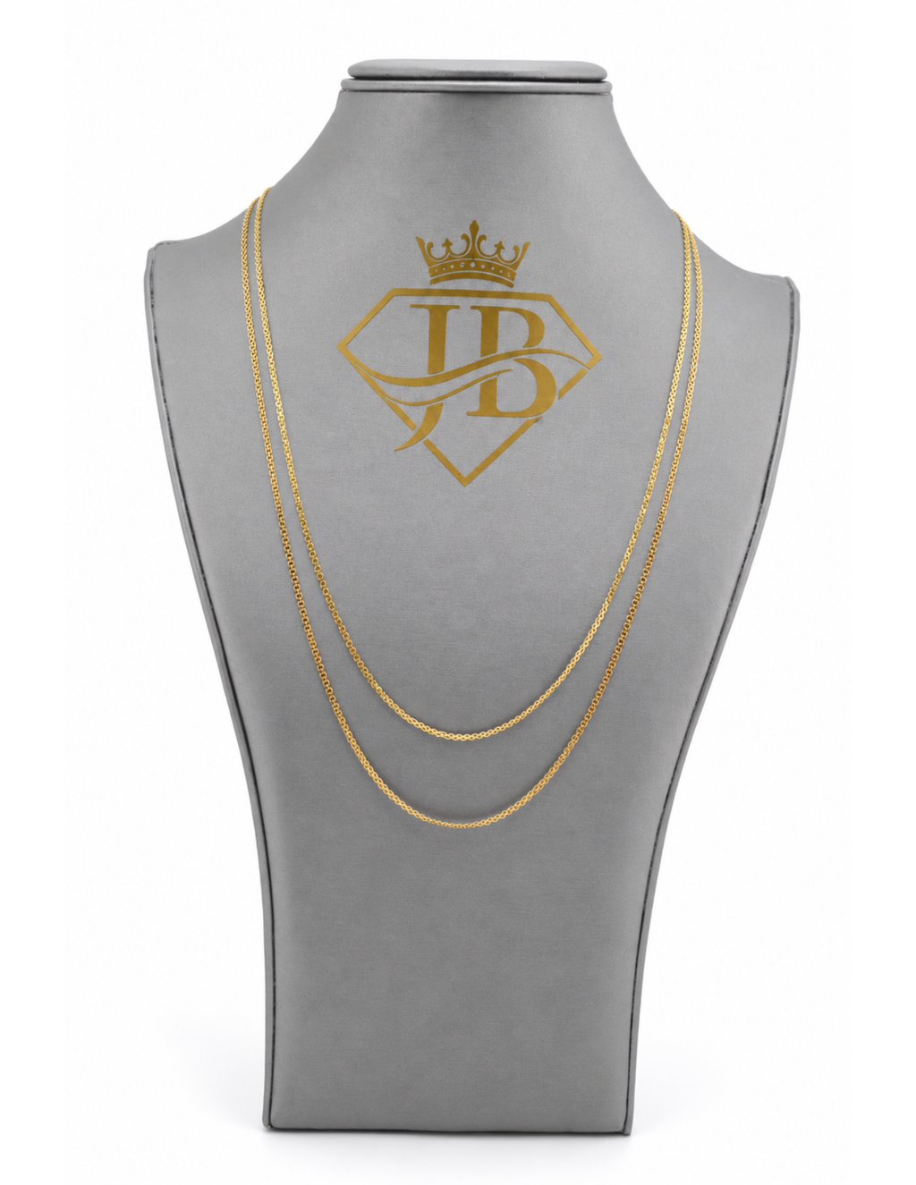 10K Bismark Chain Yellow Gold Flat Woven Braided Necklace