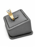 10K Yellow Gold Greek Key Oval CZ Men’s Signet Ring – Assorted Colors