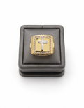 10K Yellow Gold Men’s Cross Cubic Zirconia Italian Fancy Ring