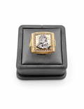 10K Yellow Gold Men’s Jesus Christ Cubic Zirconia Italian Fancy Ring