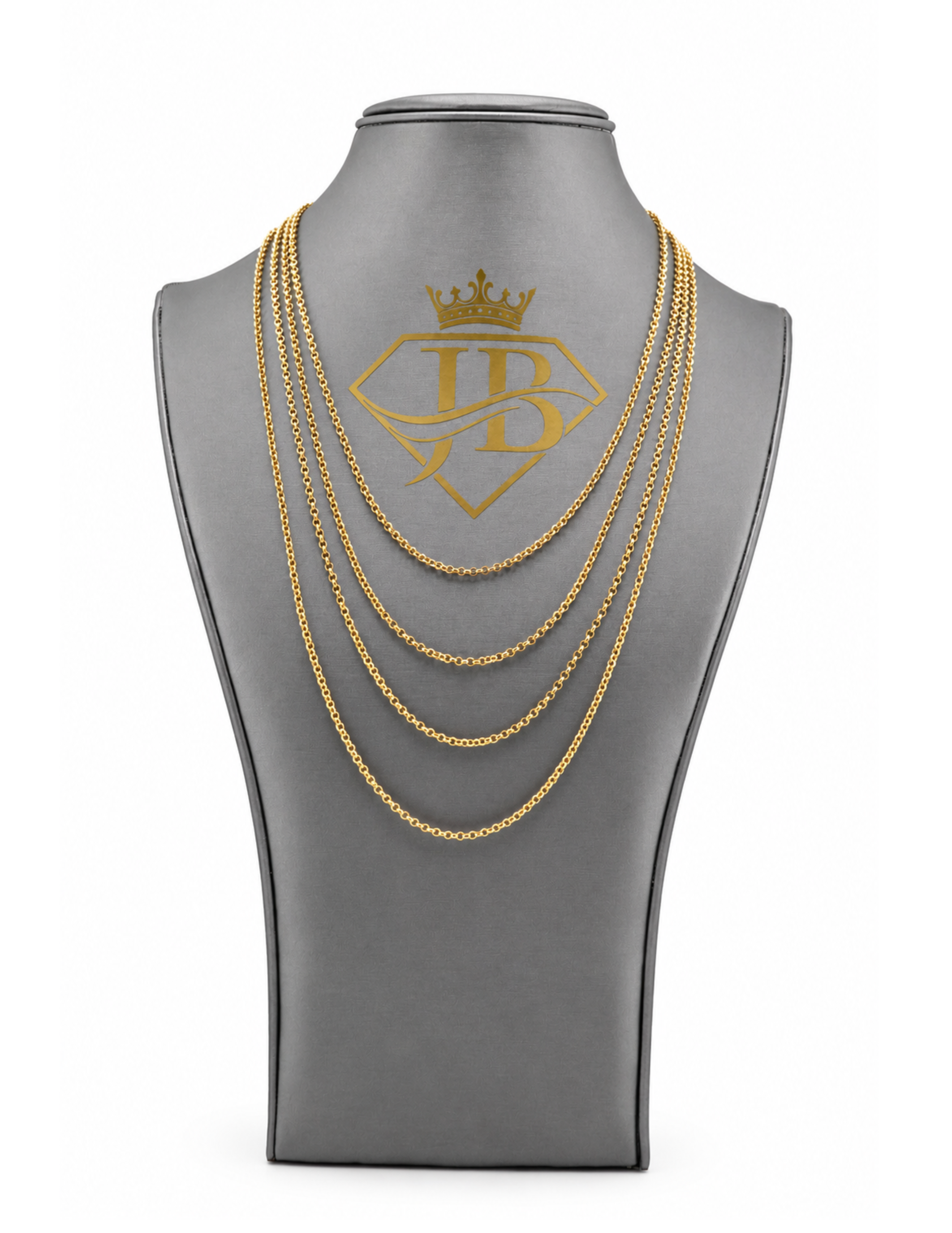 10K Rolo Chain Yellow Gold 2.5mm Round Link Necklace