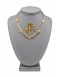 10K Monaco-Style Clover Necklace Cuban Link Yellow Gold Women’s Hollow Chain 6mm