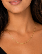 14K Singapore Yellow Gold Chain Necklace 2mm Diamond-Cut