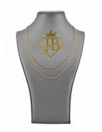 14K Singapore Yellow Gold Chain Necklace 2mm Diamond-Cut