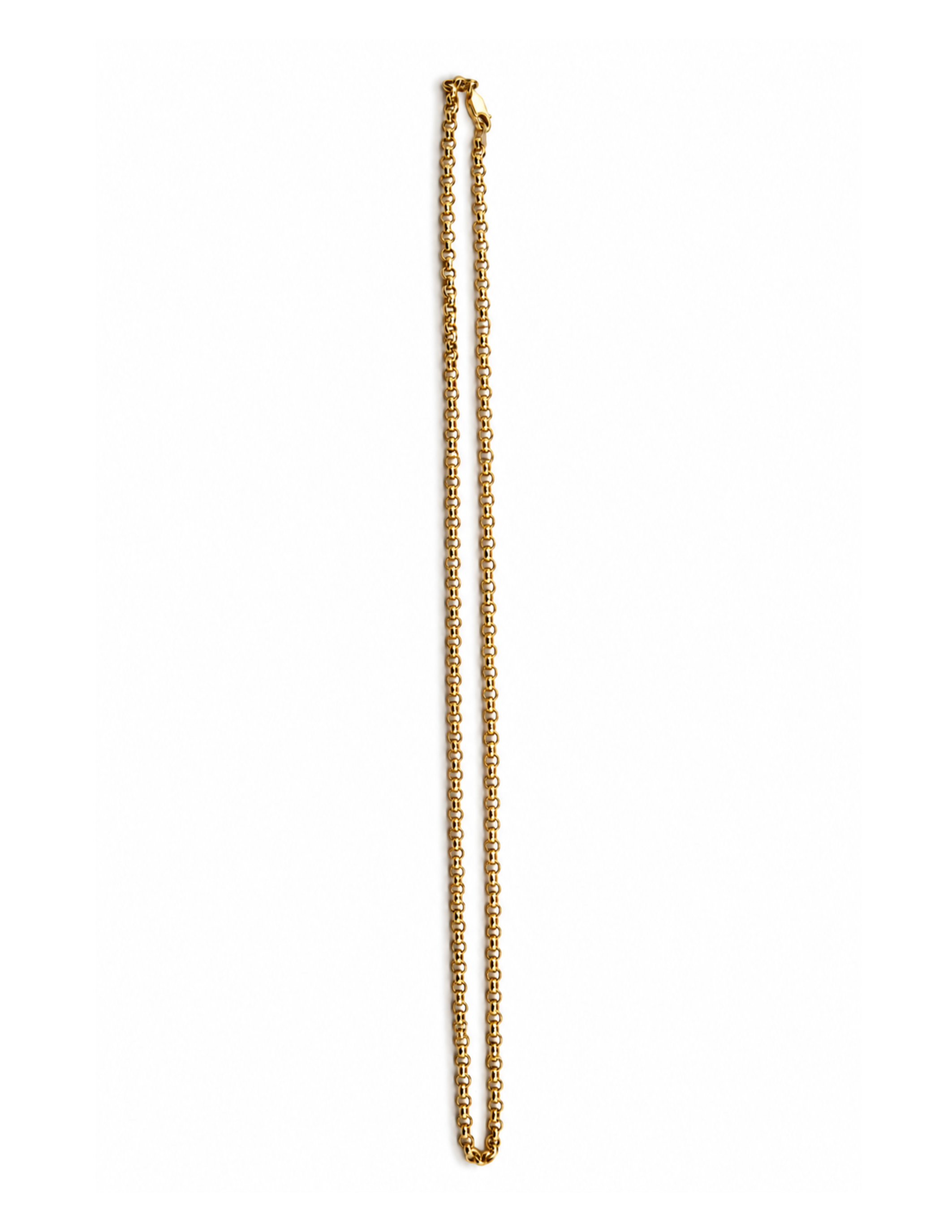 10K Rolo Chain Yellow Gold 2.5mm Round Link Necklace