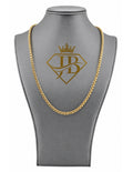 10K Alexander Box Chain Byzantine Woven Necklace Yellow Gold 4mm