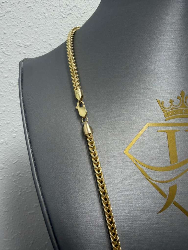 Franco 10K Gold Hollow Chain 26"