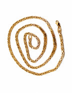 10K Byzantine King Chain Yellow Gold Necklace 2.8mm