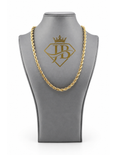 10K Rope Chain Necklace Yellow Gold Unisex 6mm