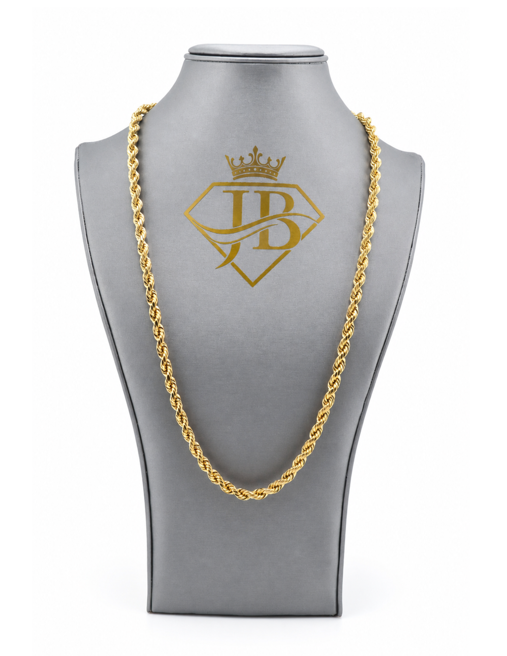 14K Rope Solid Chain Yellow Gold Solid 4mm 20.5 Inch