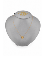 10K One Clover Women's Necklace Yellow Gold 1.3mm
