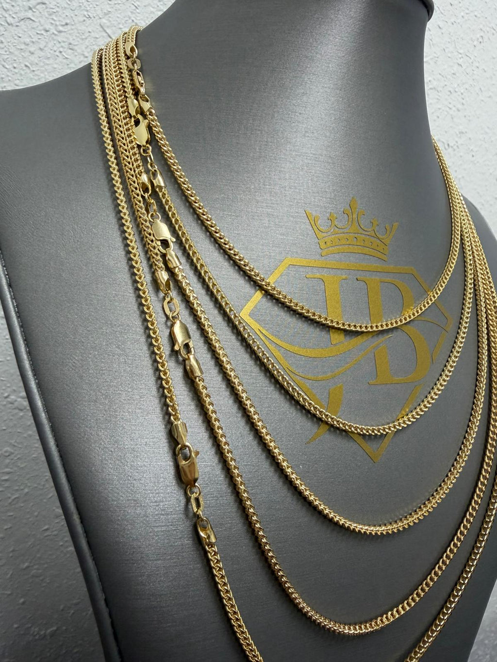 Franco 10K Gold Hollow Chain 20" 2mm