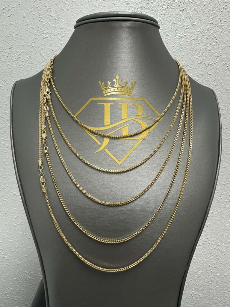 Franco 10K Gold Hollow Chain 24" 1.6mm