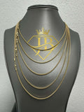 10K Gold Hollow Chain 18" 1.6mm