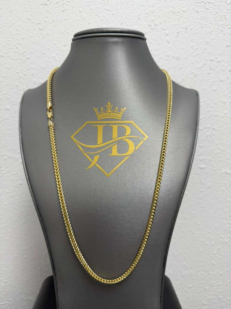 Franco 10K Gold Hollow Chain 26"