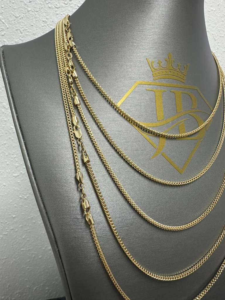 Franco 10K Gold Hollow Chain 24" 1.6mm