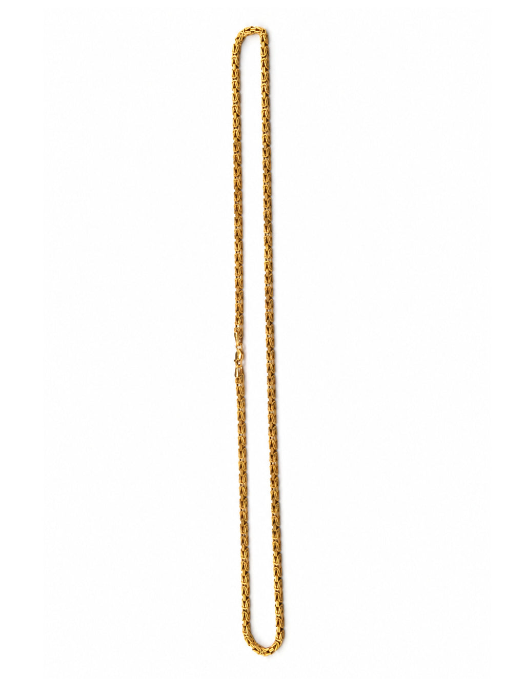 10K Byzantine King Chain Yellow Gold Necklace 2.8mm