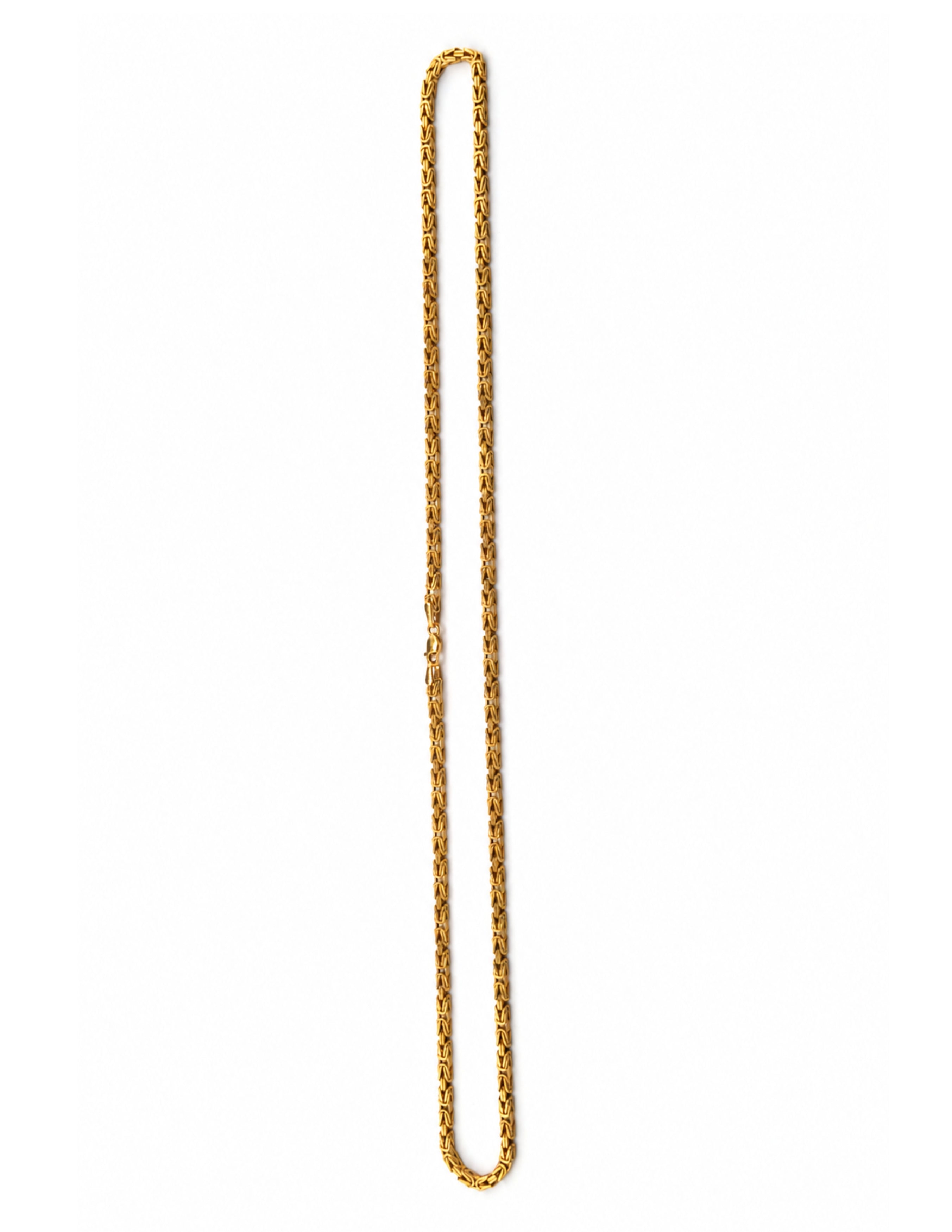 10K Byzantine King Chain Yellow Gold Necklace 2.8mm