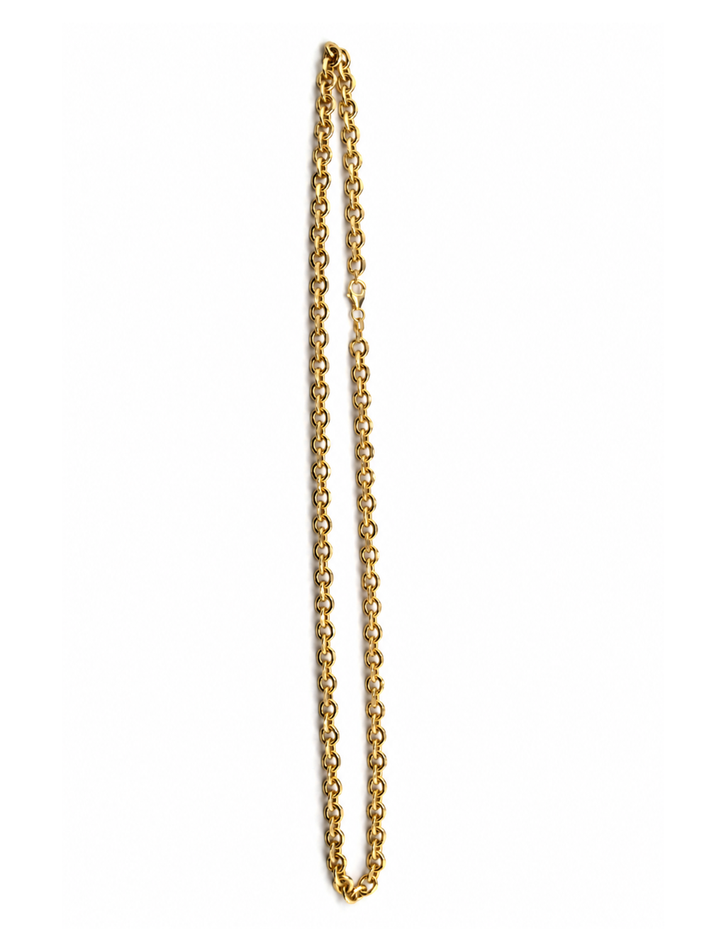 10K Rolo Diamond-Cut Chain Yellow Gold 6.3mm Solid Unisex