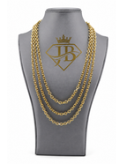 10K Rolo Diamond-Cut Chain Yellow Gold 6.3mm Solid Unisex