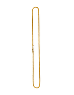 10K Bismark Chain Yellow Gold Flat Woven Braided Necklace