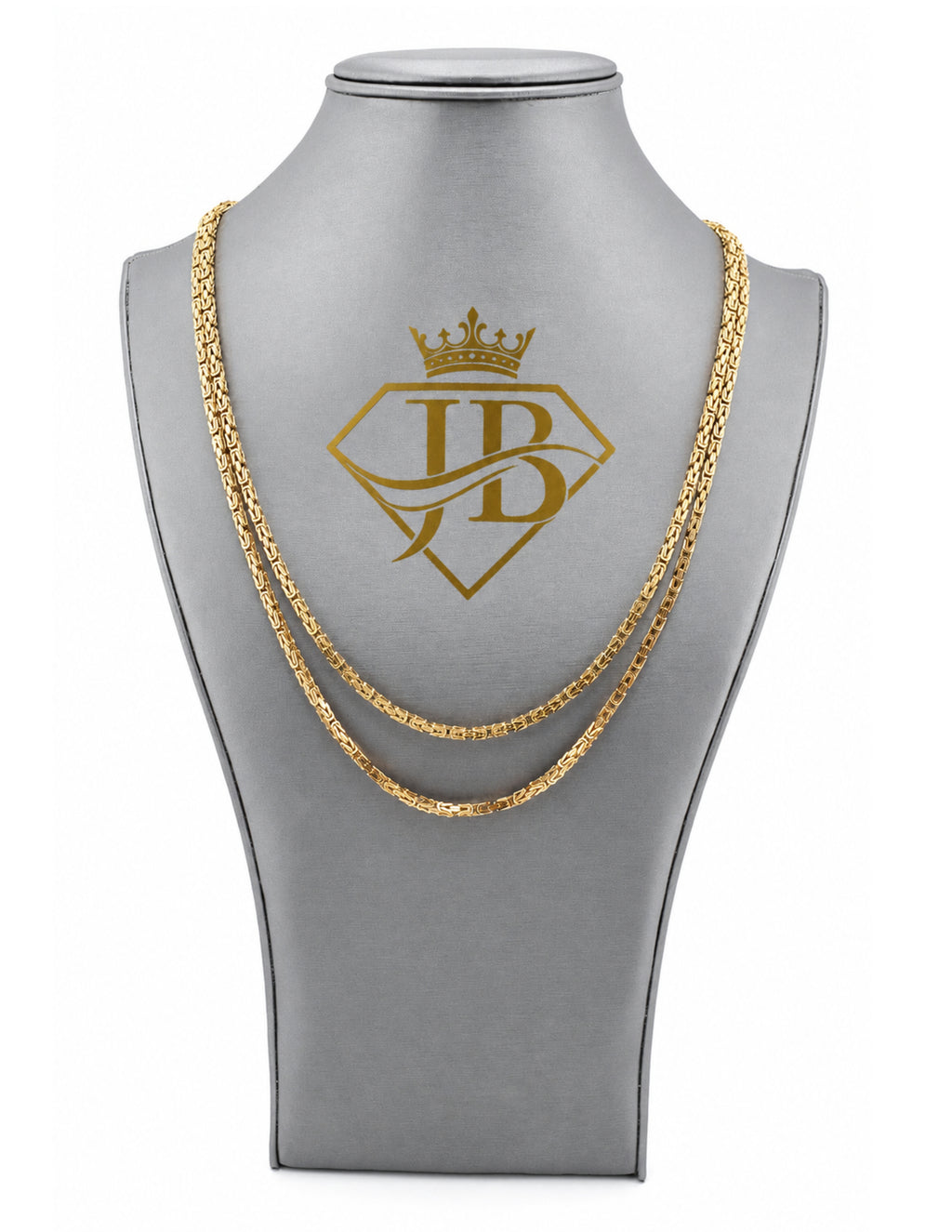 10K Byzantine King Chain Yellow Gold Necklace 2.8mm