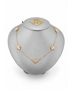 10K Five Clover Women’s Necklace Yellow Gold 1.4mm Adjustable 16–18 Inch
